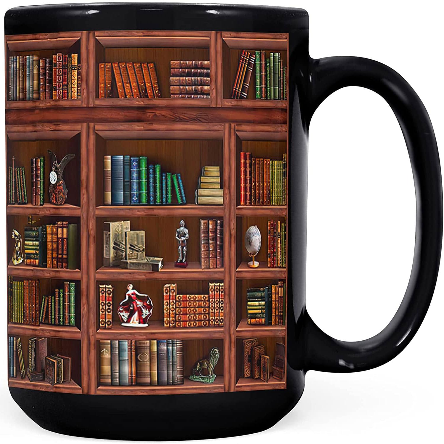 2IMT Books Mug front view with librarian gift design