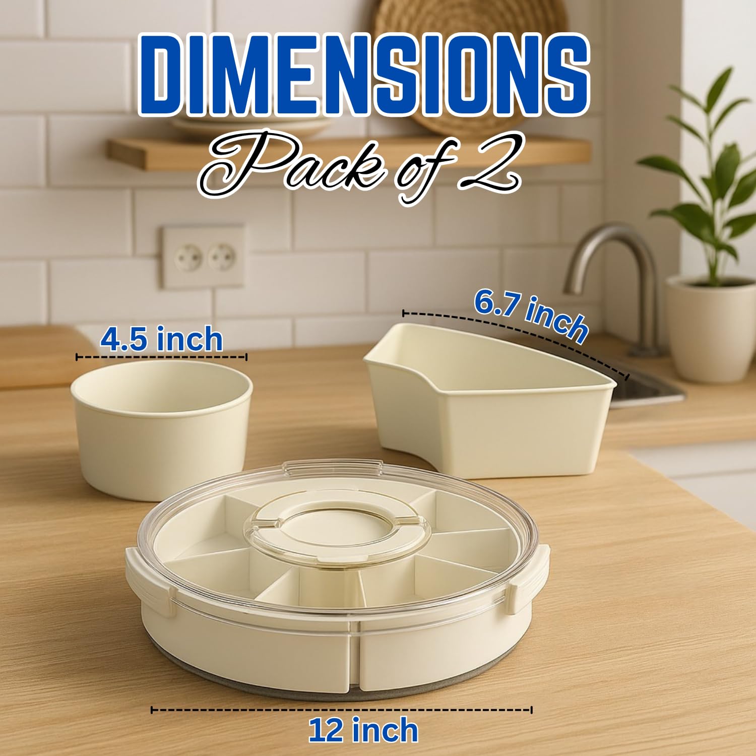 Lid and handle on the Snackle Box for portable serving.