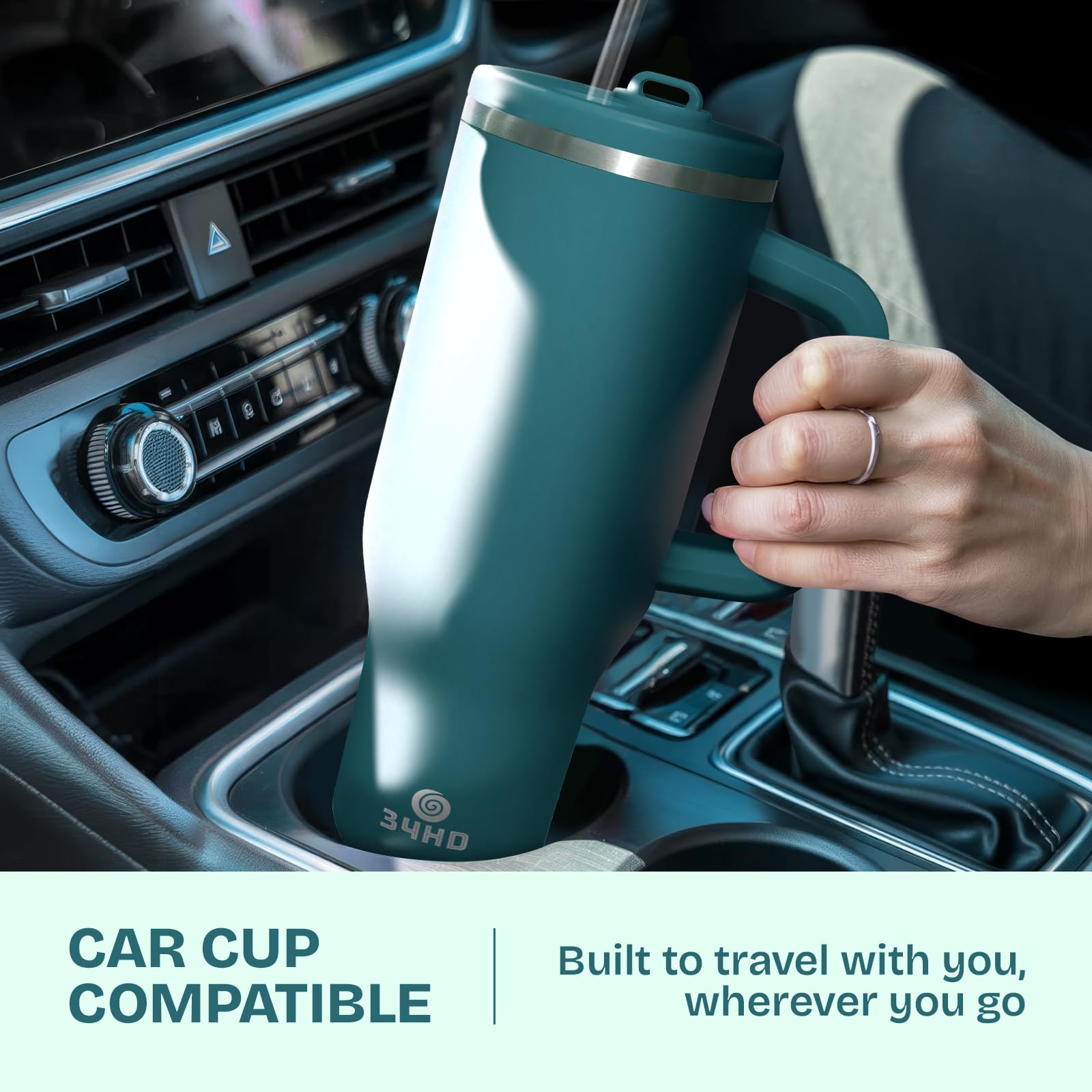 34HD 40oz tumbler demonstrates ice retention up to 48 hours for cold drinks.