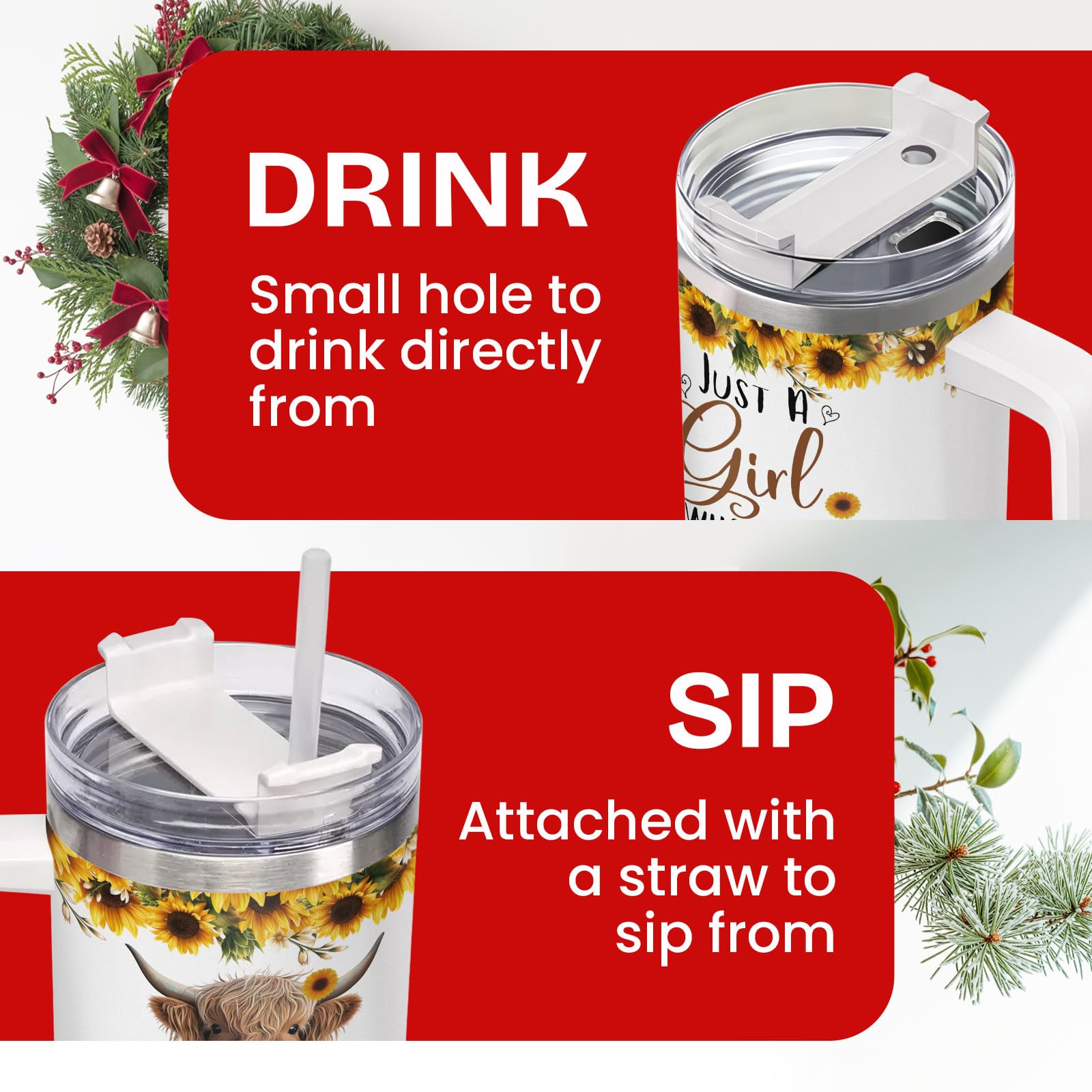 34HD 40oz vacuum insulated tumbler preserves hot or cold beverages.