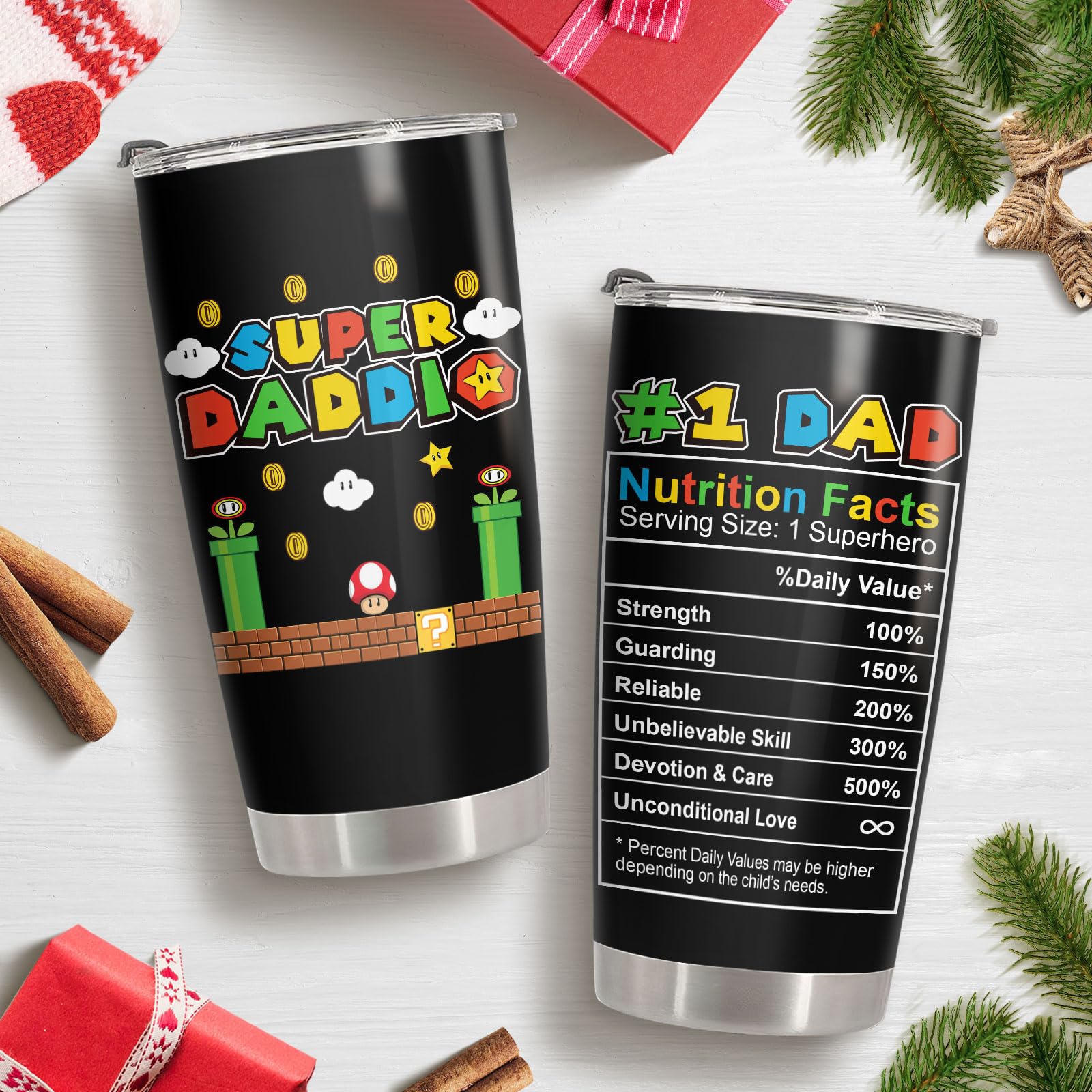 34HD Daddio tumbler lid closeup, secure seal for spill-free travel.