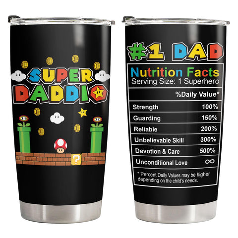 34HD Daddio tumbler main view, keeps coffee hot on the go.