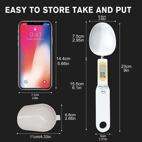 3T6B digital spoon scale is ideal for coffee and spices.