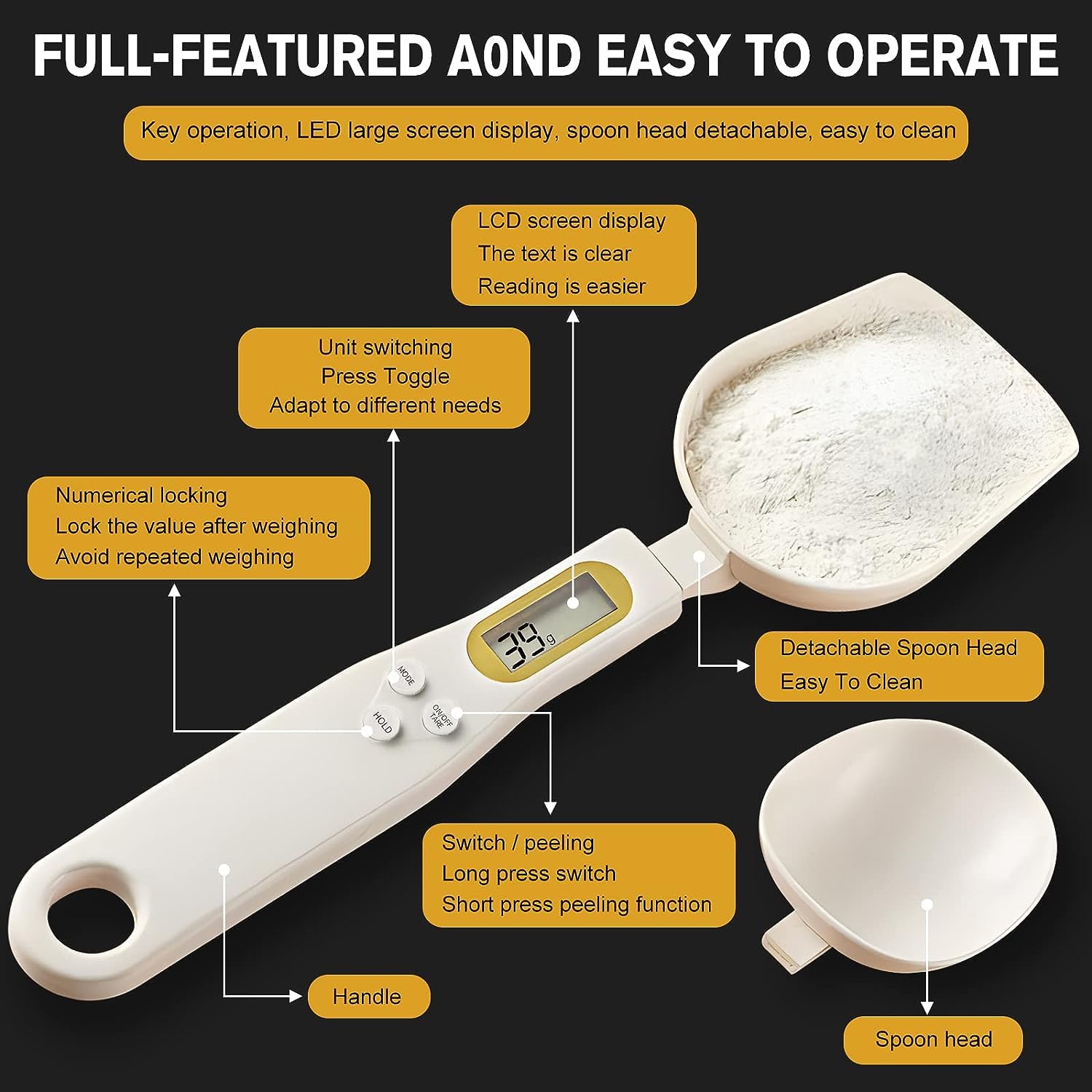 3T6B scale includes tare and peel functions for container-free readings.