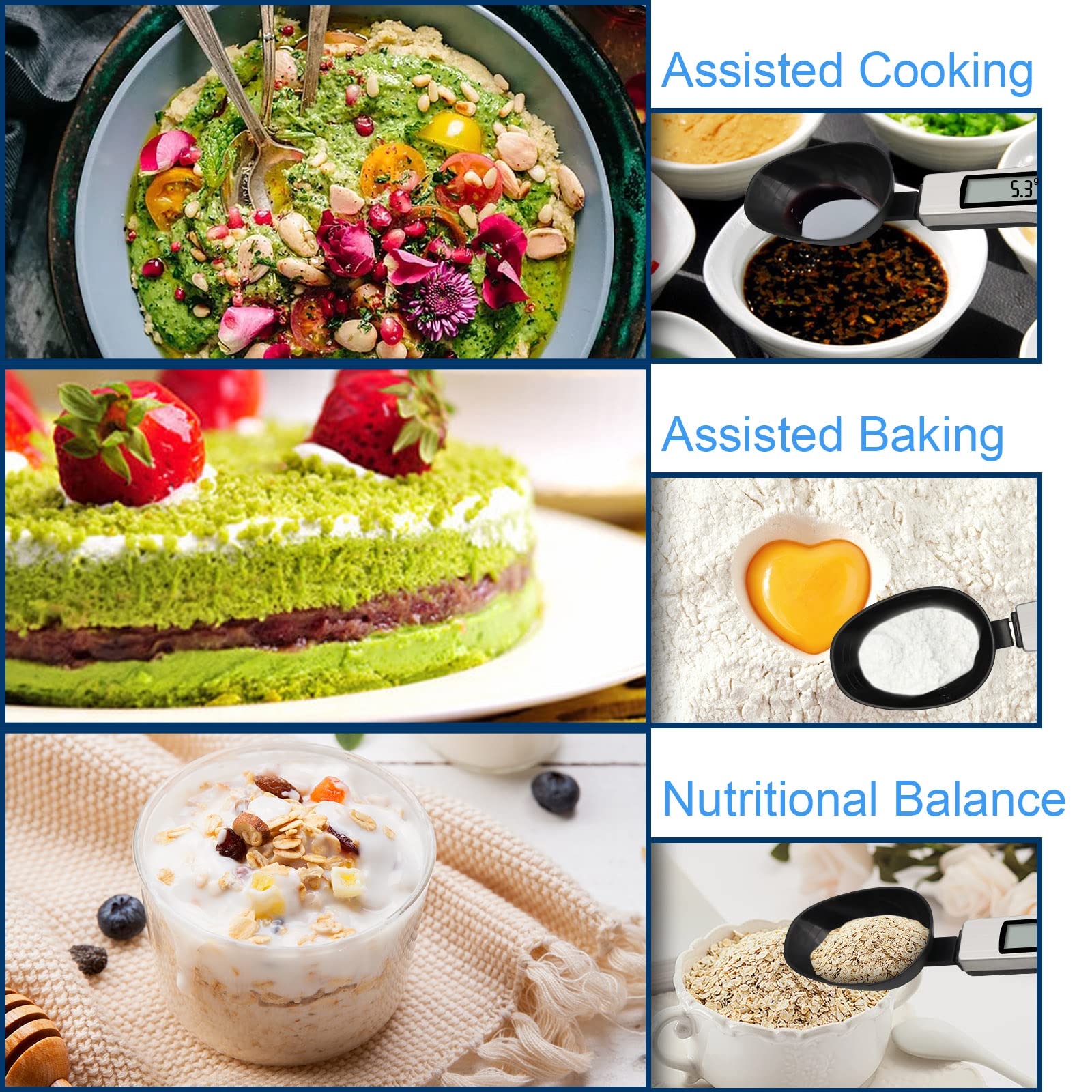 3T6B spoon auto shutdown saves battery life for steady kitchen use.