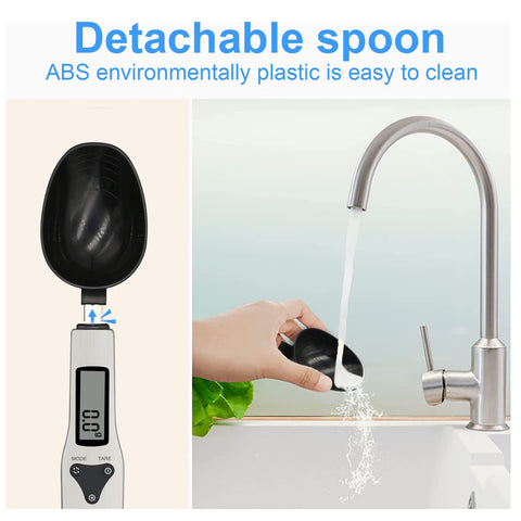 3T6B spoon tare function lets you measure ingredients without extra bowls.