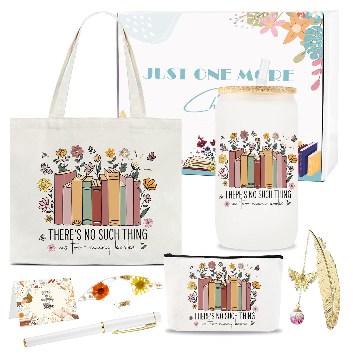 4MELLY book lovers gift basket tote: spacious bag for carrying books and supplies.