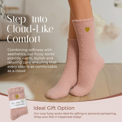 4MELLY ultra-soft cozy socks provide warmth and comfort