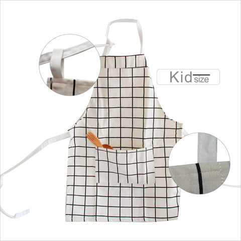 5star Lovely Cotton Parent Child Apron kid view shows durable construction for little helpers