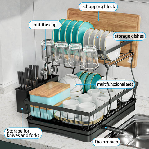 7 code detachable two-tier design enables easy cleaning and setup