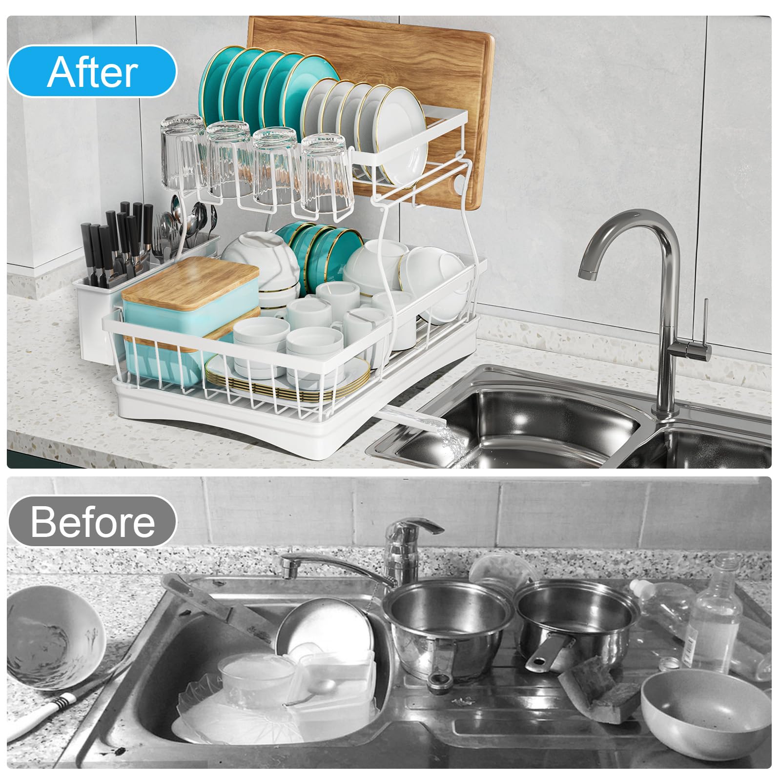 7 code rustproof metal construction offers sturdy support for heavy kitchenware