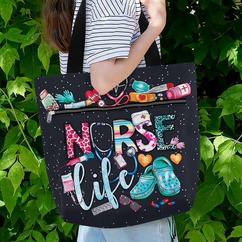 84hoods aesthetic tote bag water-resistant material protects belongings