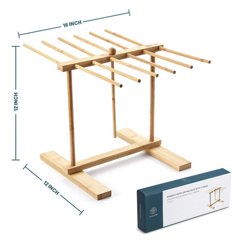 8SOM pasta rack holds up to 13 lbs of fresh noodles.