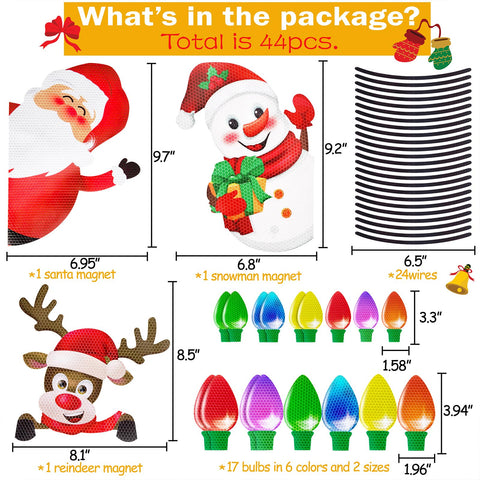 90shine peek-a-boo Santa magnet adds playful holiday vibes to metal surfaces