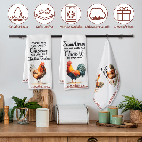 9tilight farmhouse design towels add rustic charm to kitchen and bathroom.