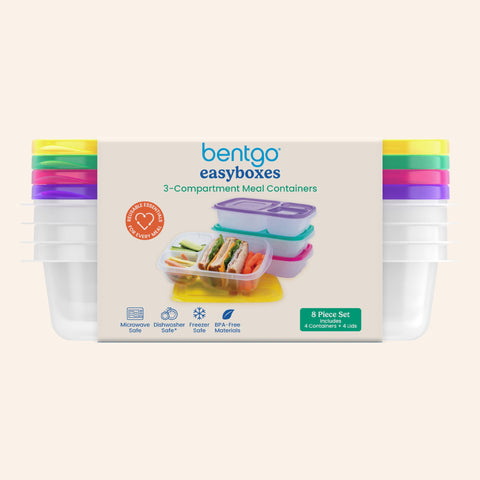 Bentgo Easyboxes brights set of four containers keeping meals organized and colorful