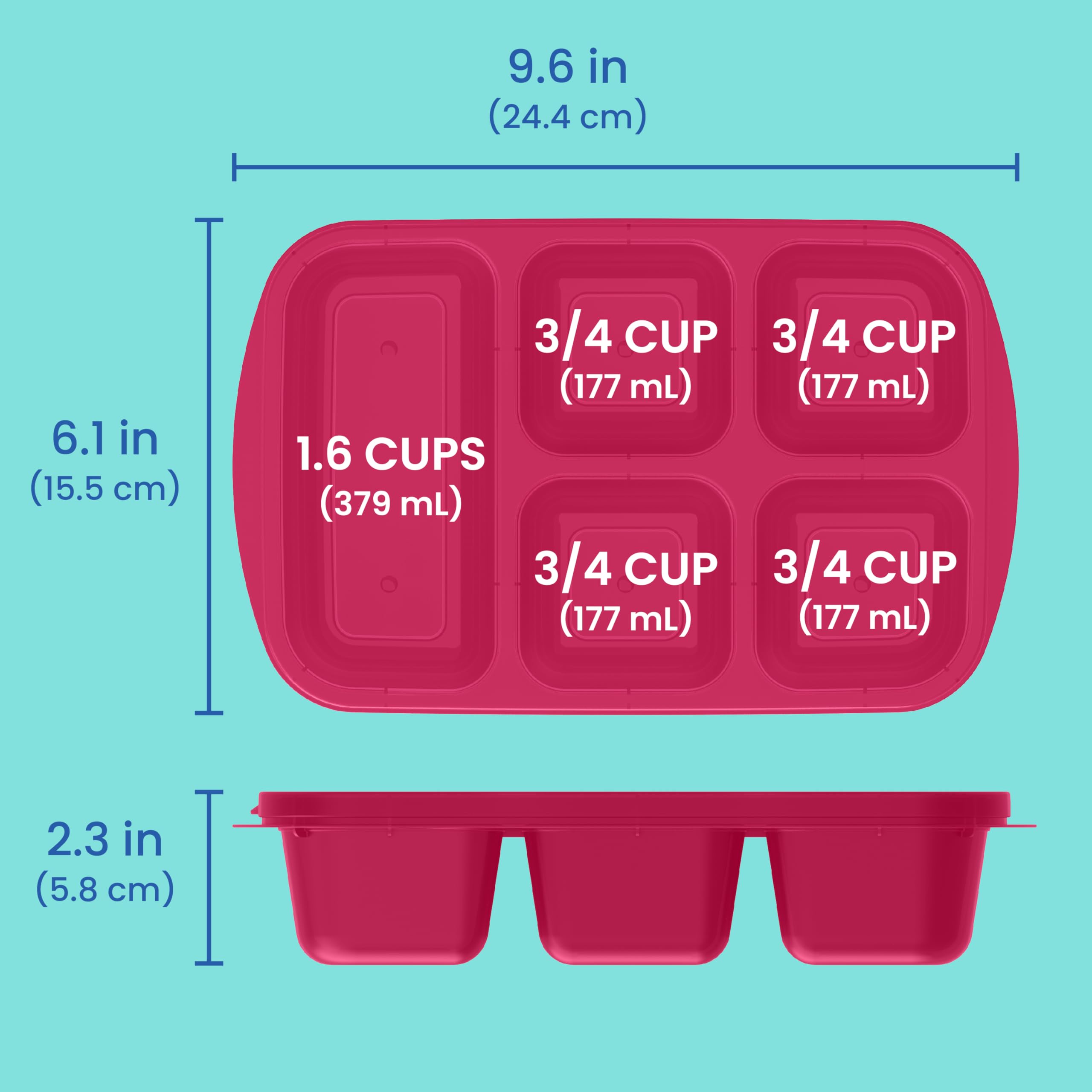 Bentgo Easyboxes on-the-go lunchbox keeps snacks organized during commutes.