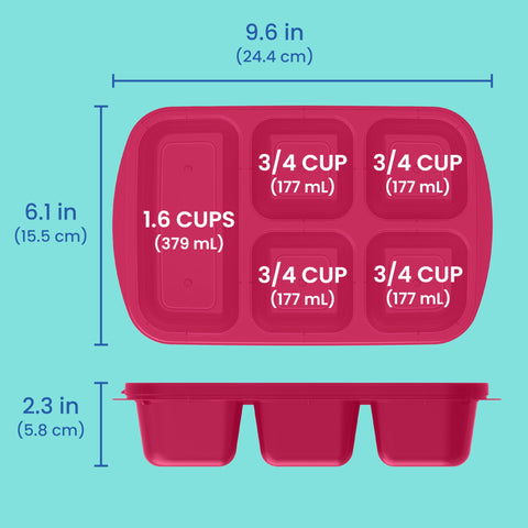 Bentgo Easyboxes on-the-go lunchbox keeps snacks organized during commutes.