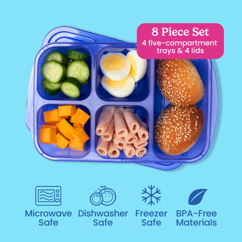 Bentgo Easyboxes stackable design saves fridge space and simplifies meal prep.