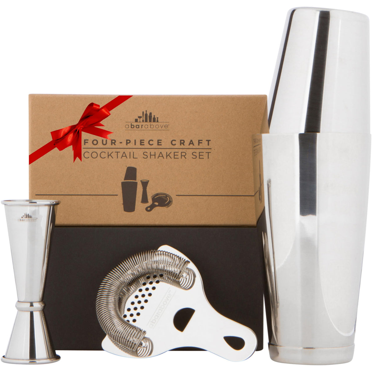 A Bar Above Boston shaker set with tight seal for smooth shakes.