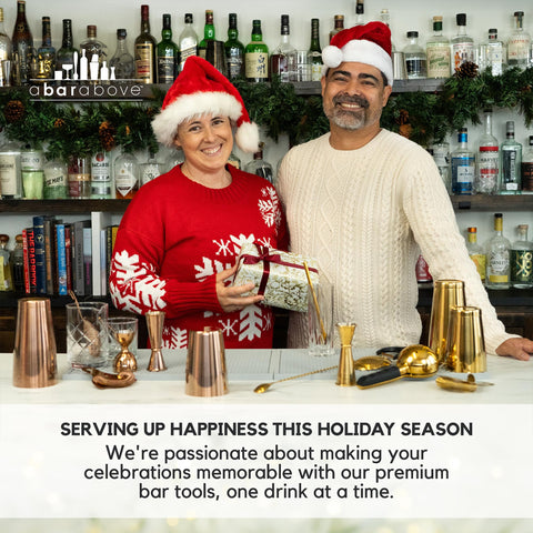 A Bar Above versatile set for home entertaining and professional bartending.