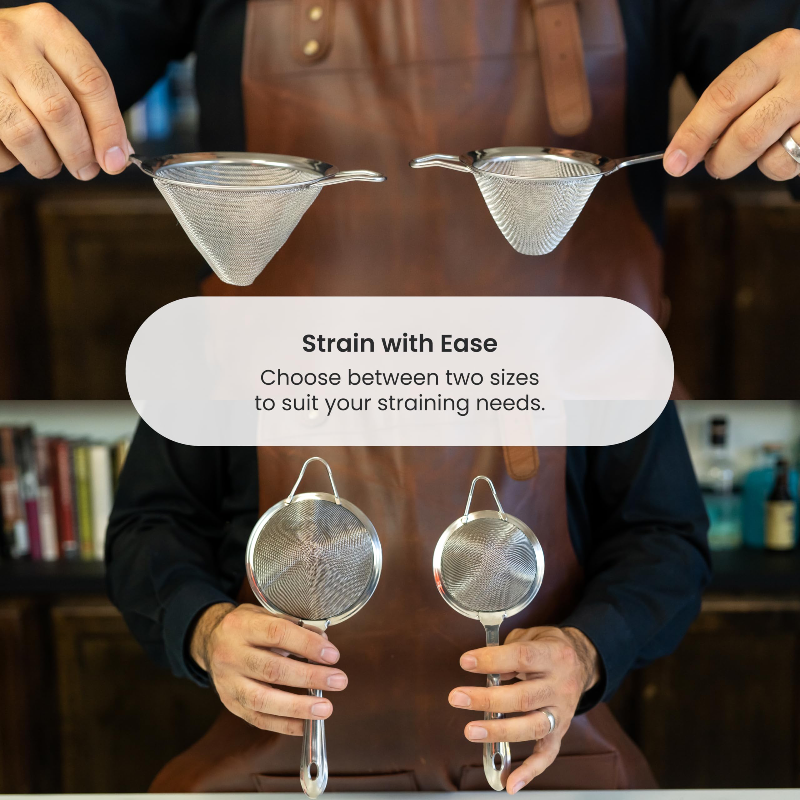 A Bar Above space saving design nests with other tools for quick access.