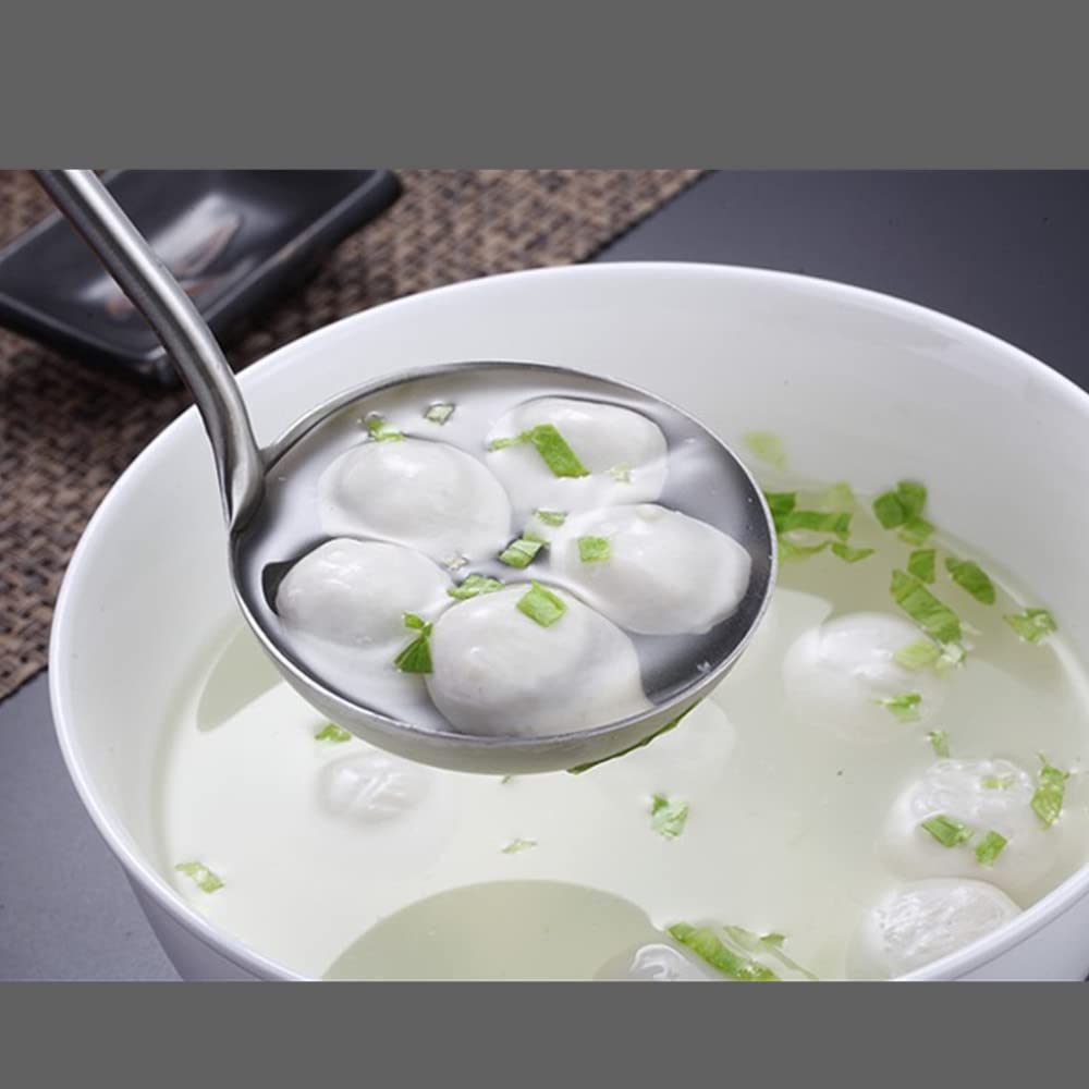 A · HOUSEWARE Long-handle soup ladle for extended reach and comfort