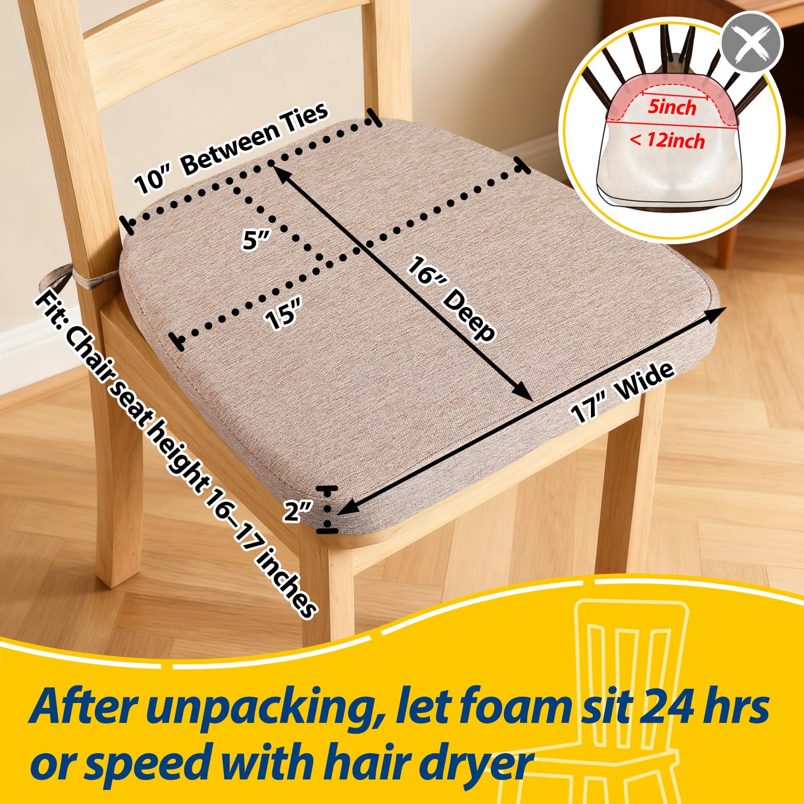 aaaaa-accessories edge reinforcement on d-shaped cushion improves durability.