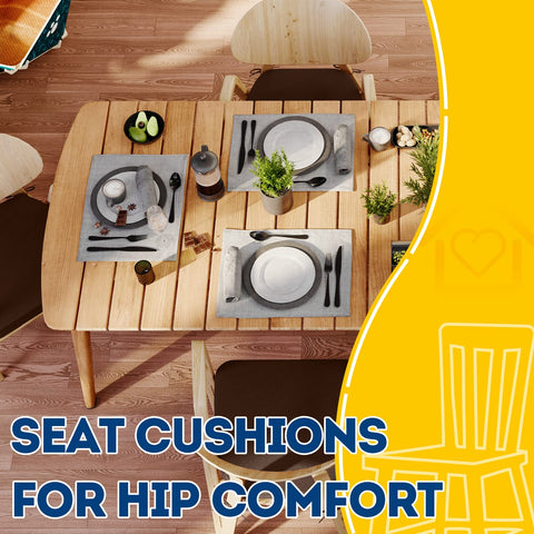 AAAAAcessories Brown chair cushion fitting most chairs