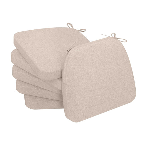 AAAAAcessories D-shaped chair cushion with 2-inch foam for comfortable sitting