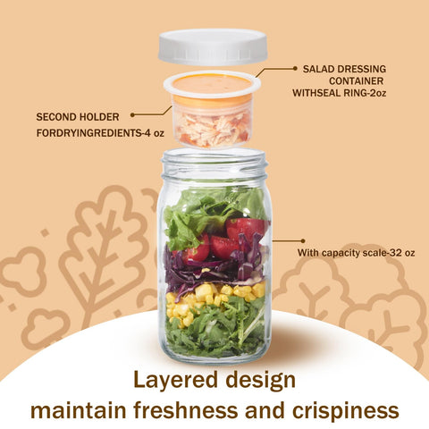 Aabberson glass jar displays built-in compartments for wet and dry separation.