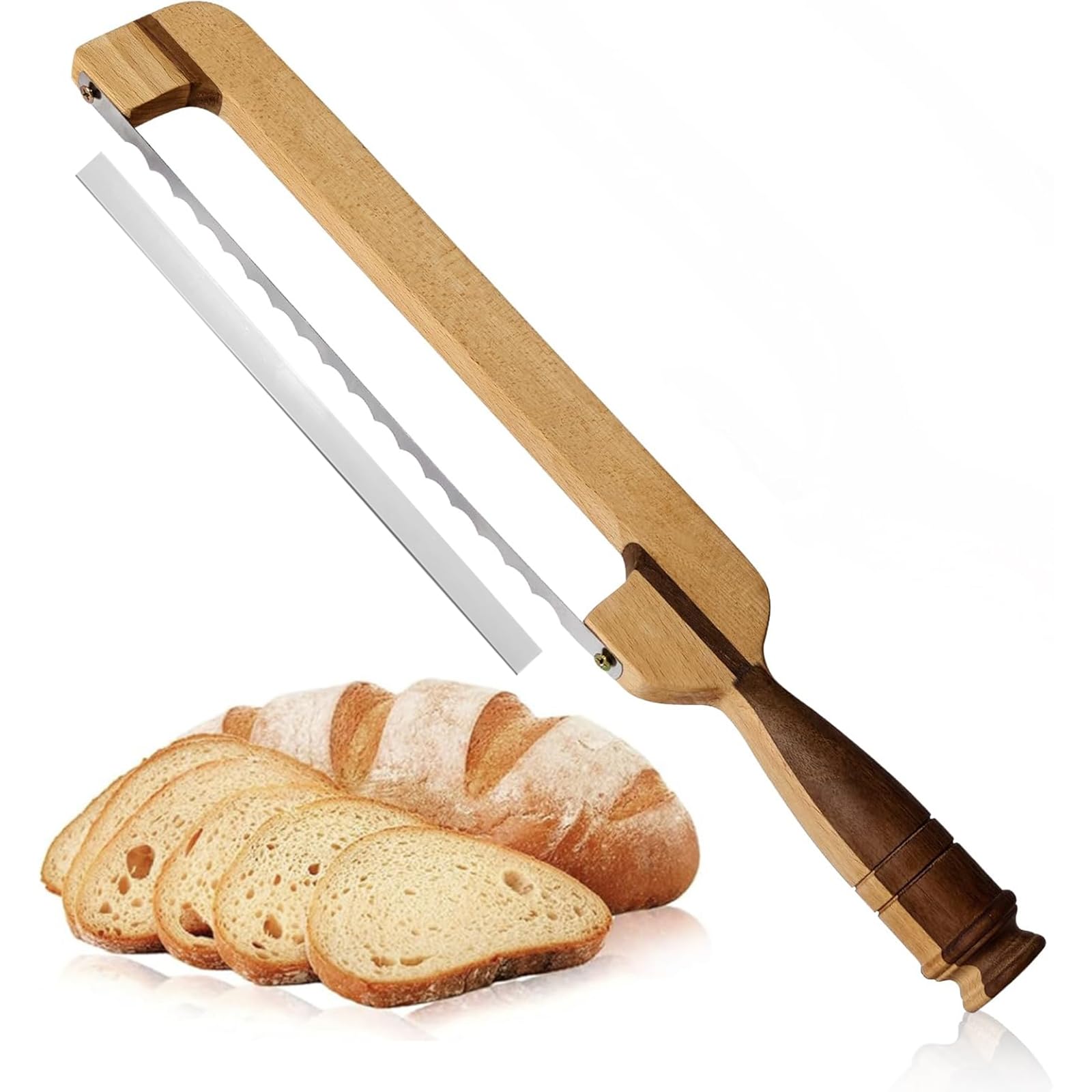 AAEJE Original Design 16.8-inch bread knife slices long baguettes with precision.
