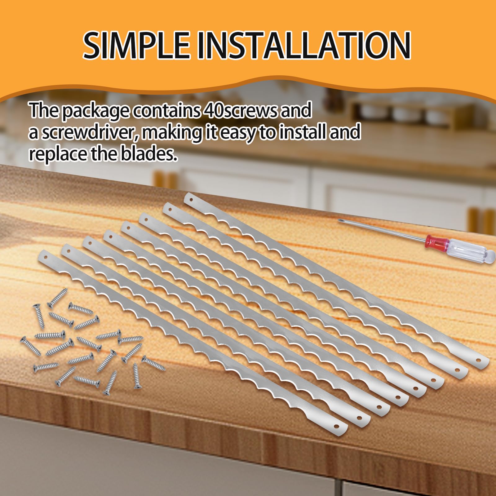 AAEJE serrated blade edge slices crusty bread cleanly