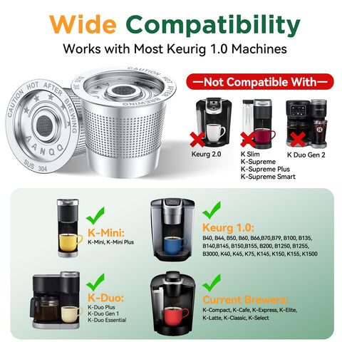 AANQQ inner-filter ultra-fine micropores optimize extraction and reduce grounds in your brew.