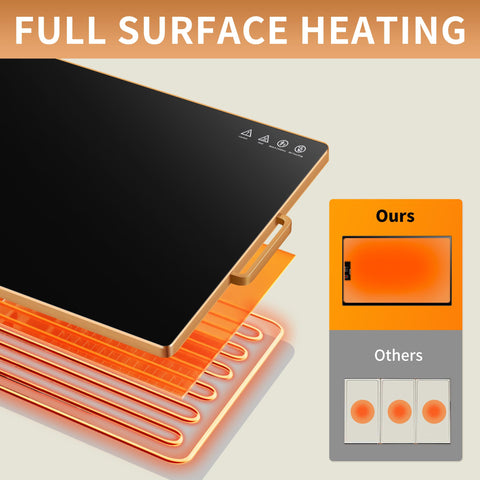 Aanuan warming tray edge designed to be anti-scald for safe serving