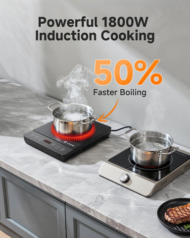AAOBOSI induction cooktop features 20 power levels for versatile cooking