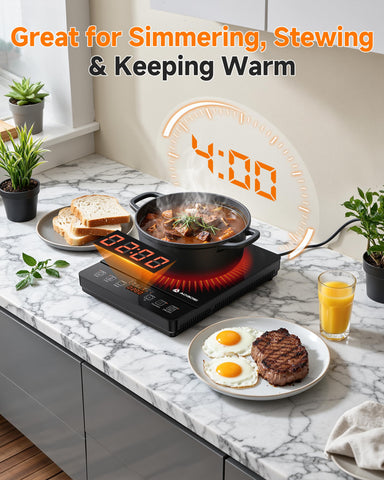 AAOBOSI induction cooktop safe design includes timer and child lock