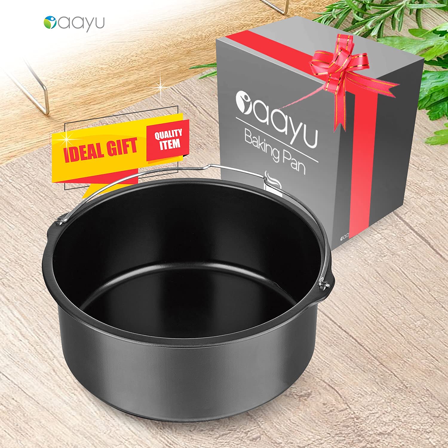 Free 15-recipe cookbook enhances creativity with the Aayu baking pan.