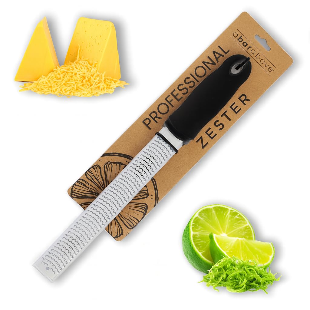 A Bar Above 12-inch zester and grater for citrus zest and cheese garnishes.
