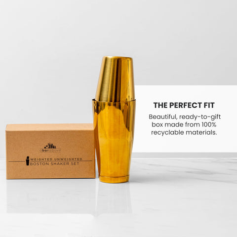 A Bar Above dishwasher-safe shaker for easy cleaning between rounds.