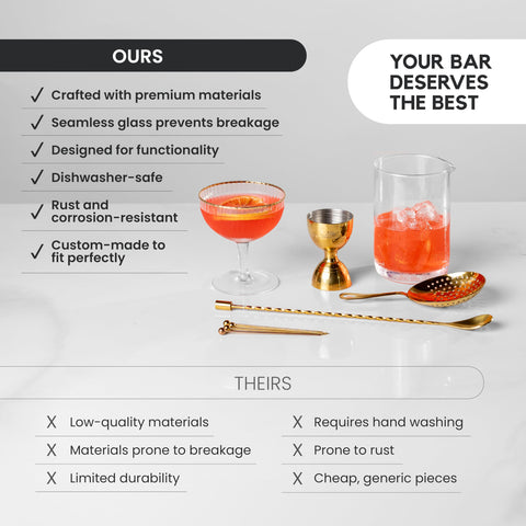 A Bar Above cocktail picks stainless for neat garnishes
