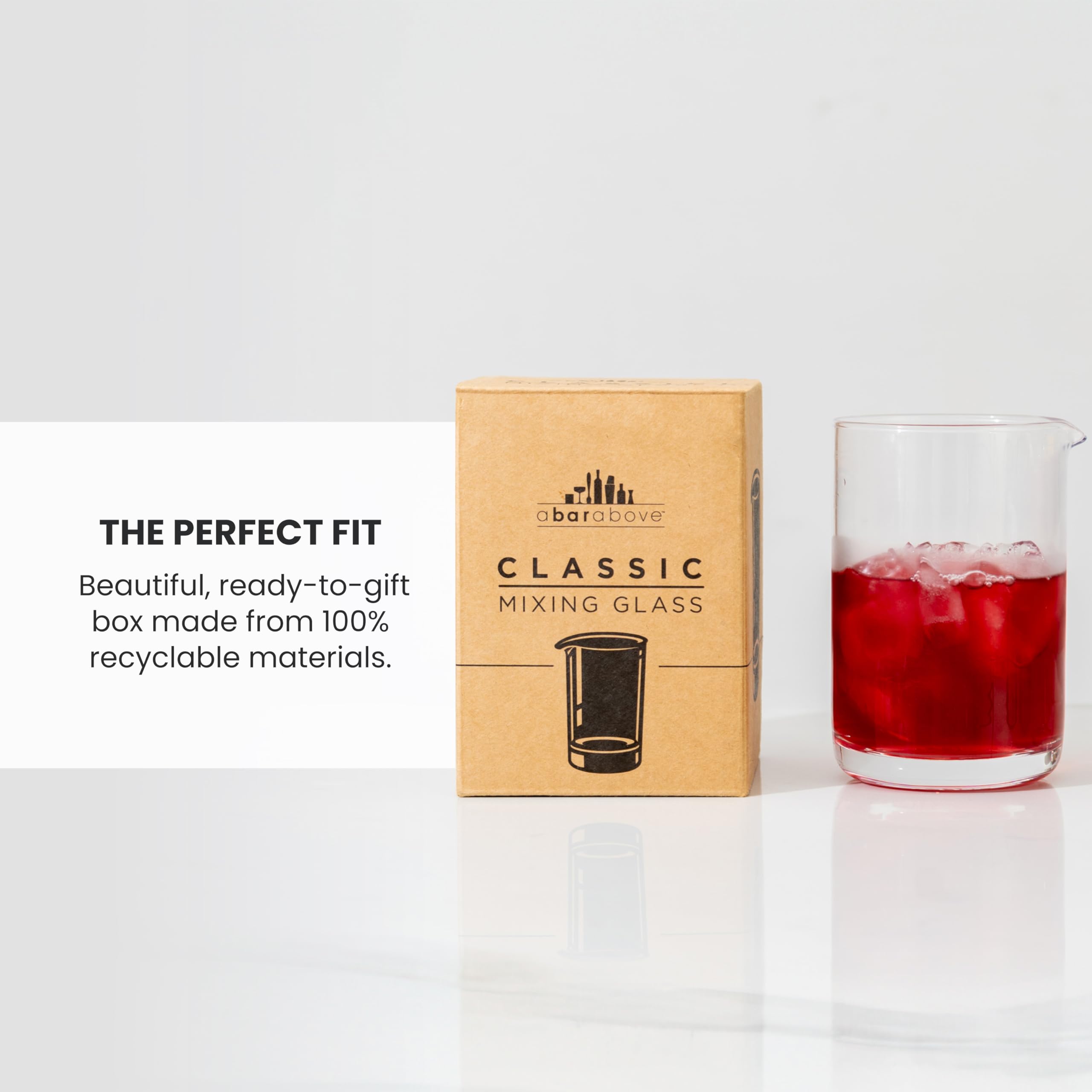 A Bar Above 18 oz tool ideal for single and small-batch cocktails.