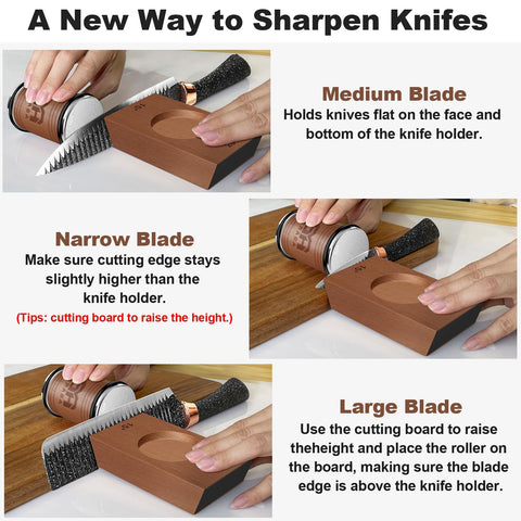 Abardi magnetic angle base at 20 degrees maintains consistent sharpening