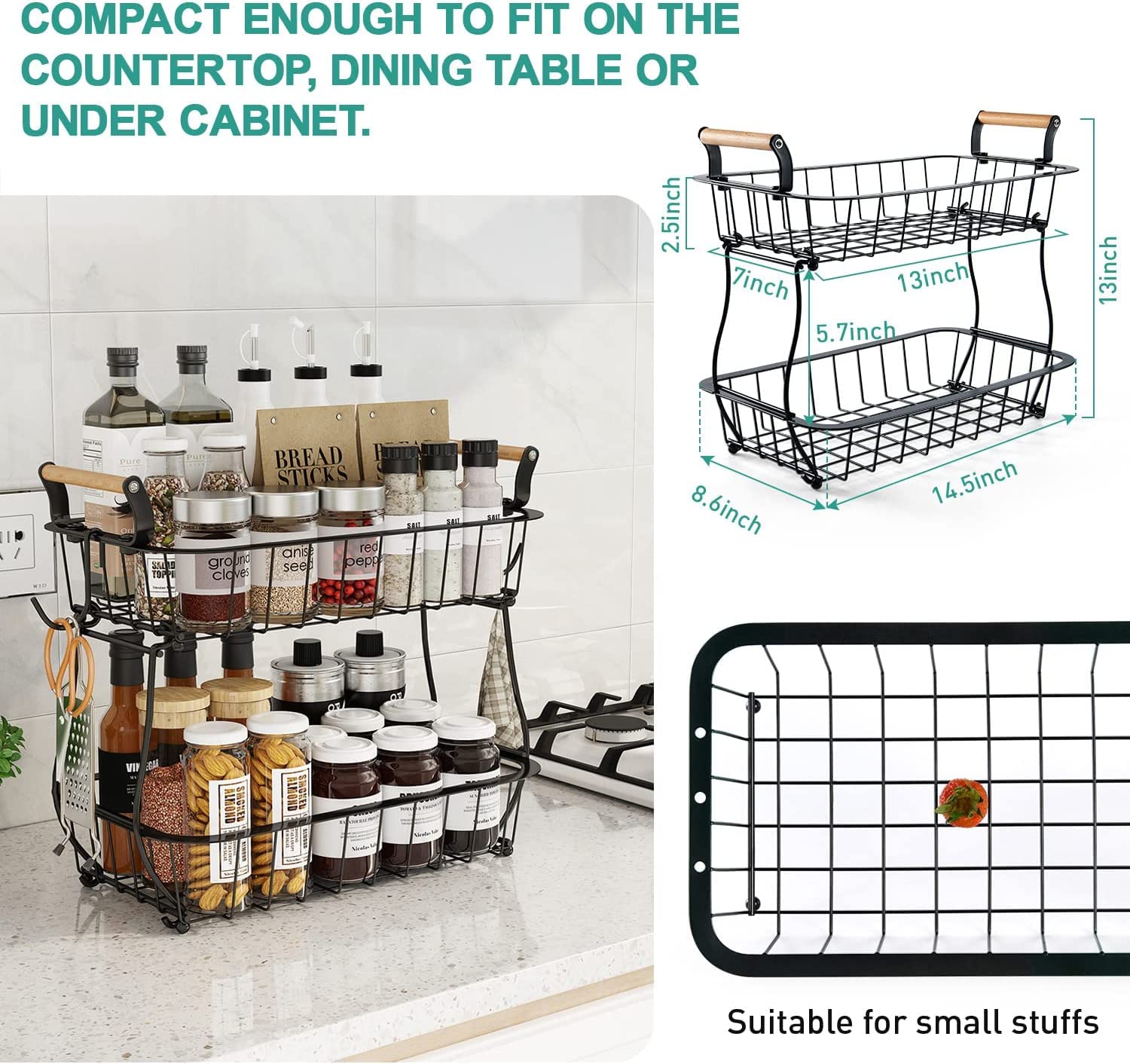Alebew easy assembly saves time and reduces countertop clutter.