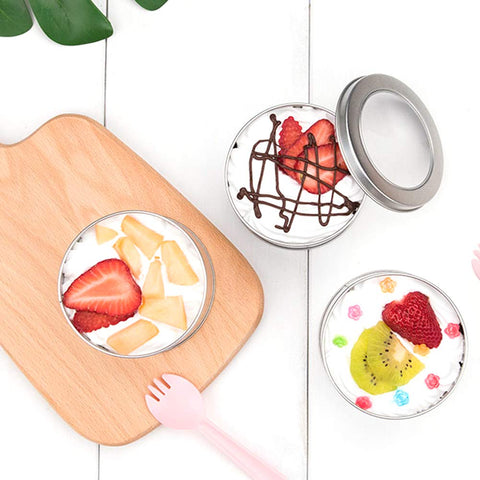 Abgream 2 oz container shows contents at a glance, ideal for samples and travel.