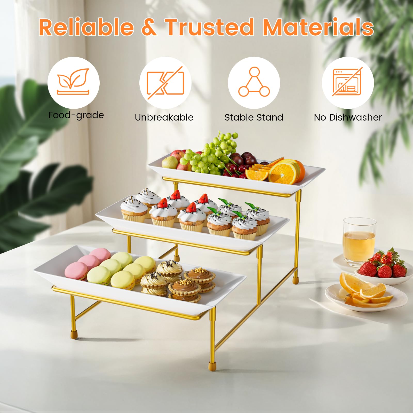 Abiglifty dessert tray staging donuts and fruit at gatherings