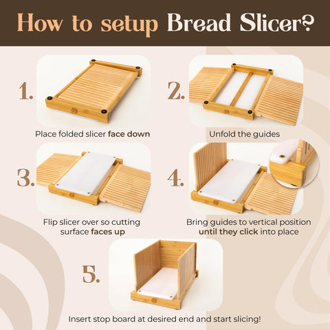 Non-slip pads keep the ABIOTO slicer stable on any countertop.