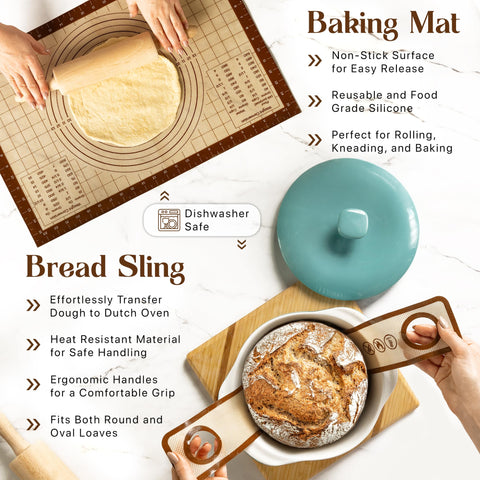 ABIOTO silicone sling enables safe transfers from oven.