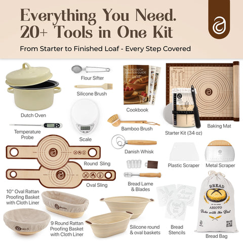 Abioto sourdough kit scale helps you measure feedings for consistent starters.