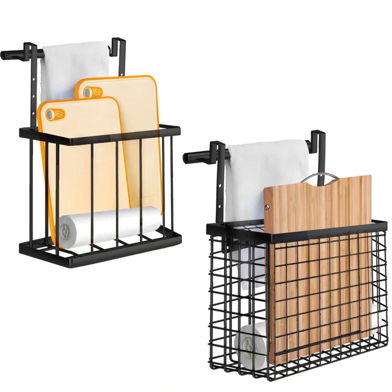 Aboevnc 2-pack cabinet door organizer setup for quick installation.